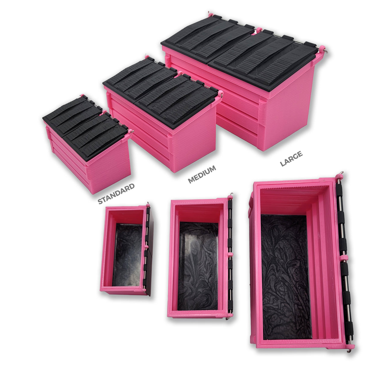 DUMPSTERS - Mini Dumpsters In Dumpster | Individually or Set (3D PRINTED)