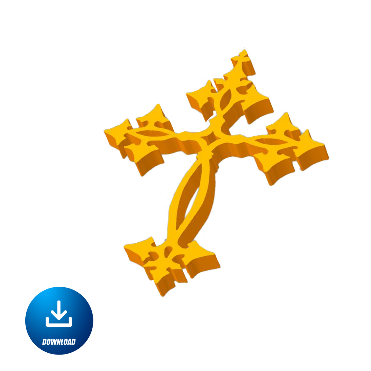 STL DOWNLOAD - Cross | Ornate Antique Design (DOWNLOAD)