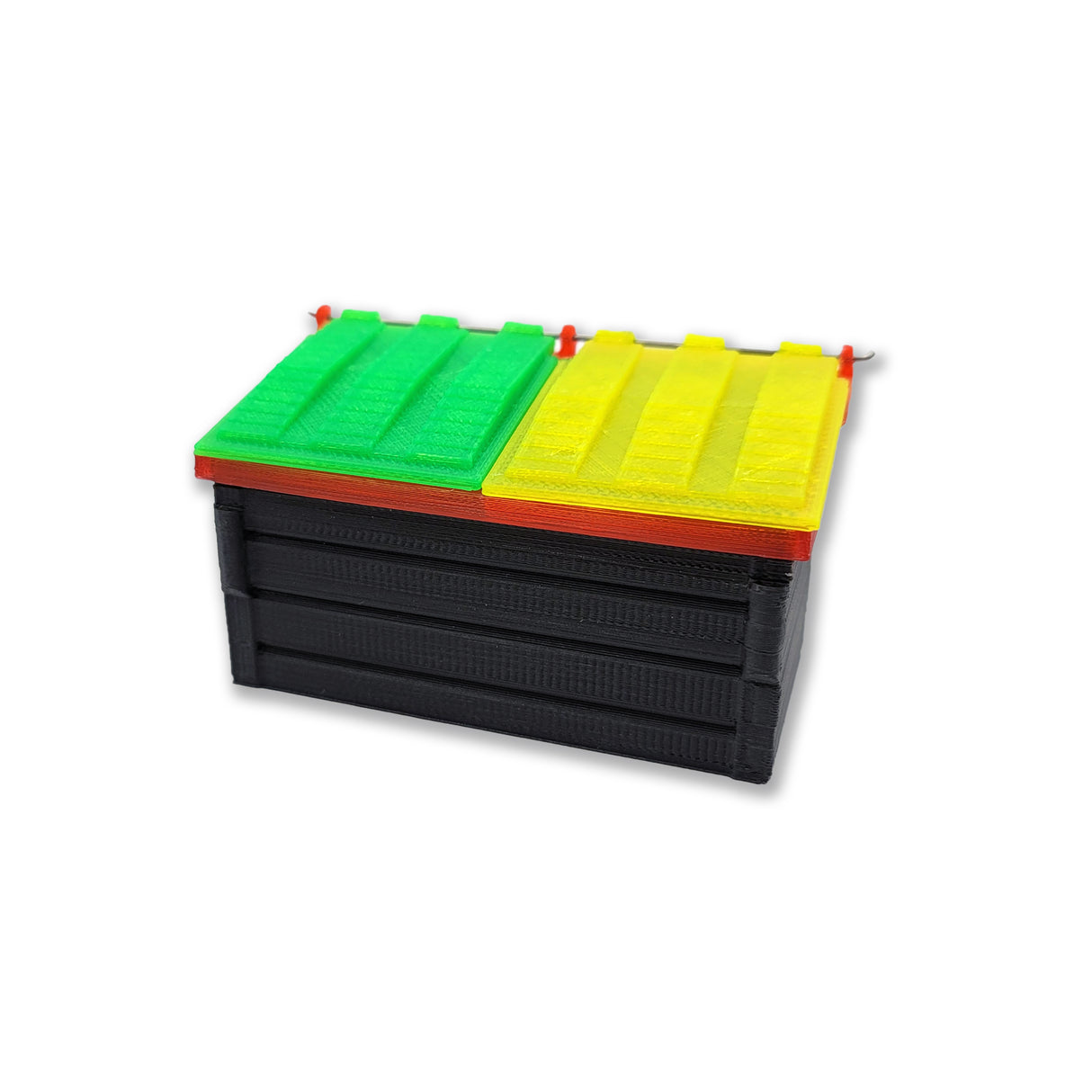 DUMPSTER - Mini Dumpster | Standard Size - Rasta Love - QTip SIze (3D PRINTED)