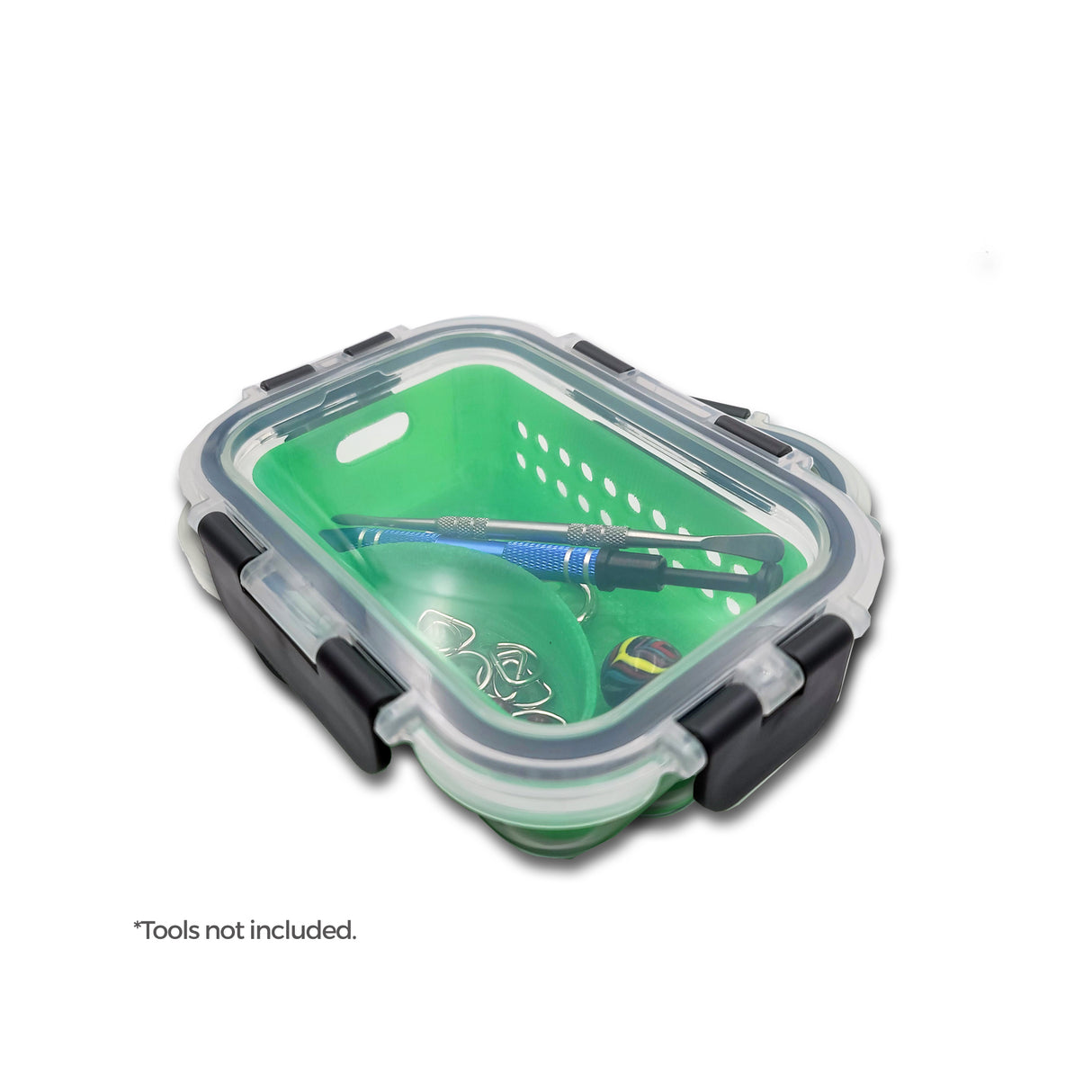 STRAINER RECTANGLE | Small Item Insert + Glass Container 12 oz. (3D PRINTED)