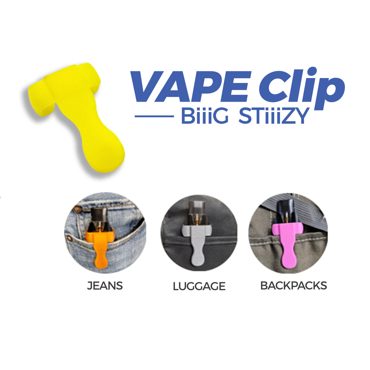 VAPE CLIP for BiiiG StiiizY (3D PRINTED)