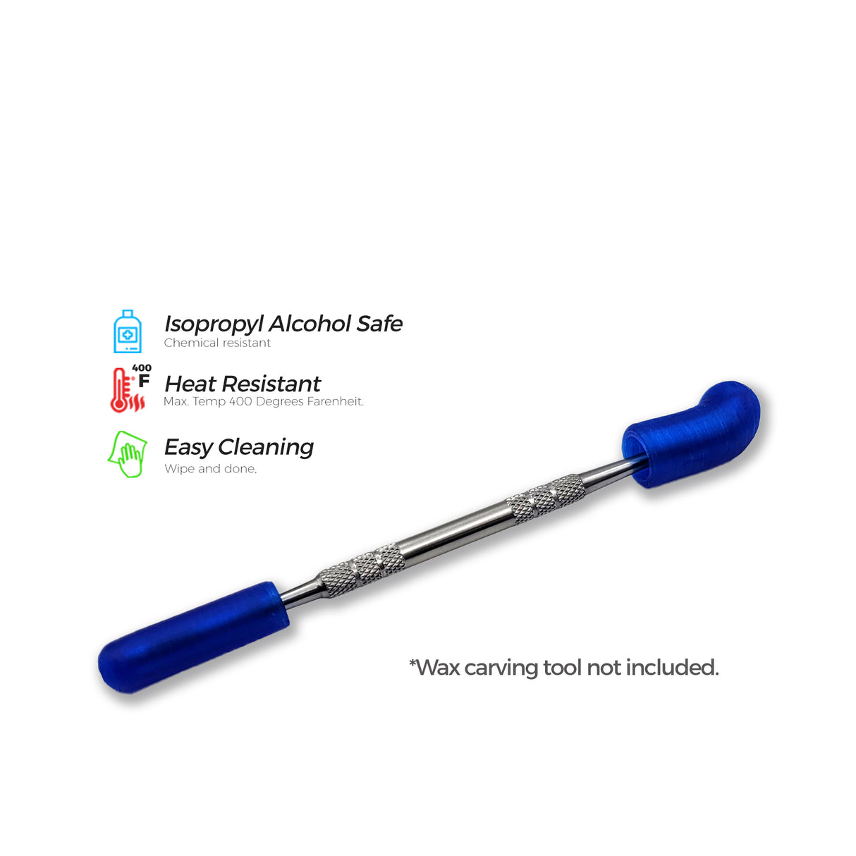 COVER CAPS - 2 Sets | Wax Carving Tool Cover Caps + Silicone Sleeve Inserts (3D PRINTED)