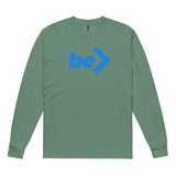 LONG SLEEVE T-SHIRT - be> | Garment-Dyed • Heavyweight Long-Sleeve Shirt (DTG)